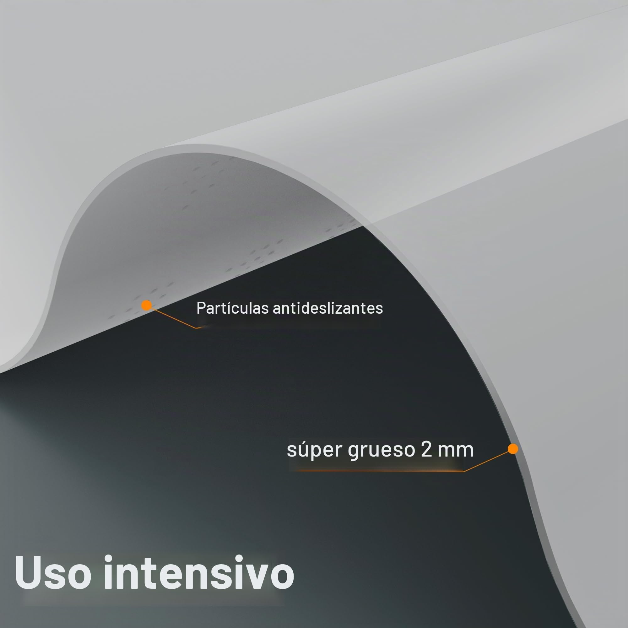 AECHY Alfombrilla de Silicona Extra Grande 120x60x0,2 cm, Tapete de Silicona para Encimera Cocina, Protector Resistente al Calor, Impermeable y Antideslizante, Enviado Enrollado, translúcida