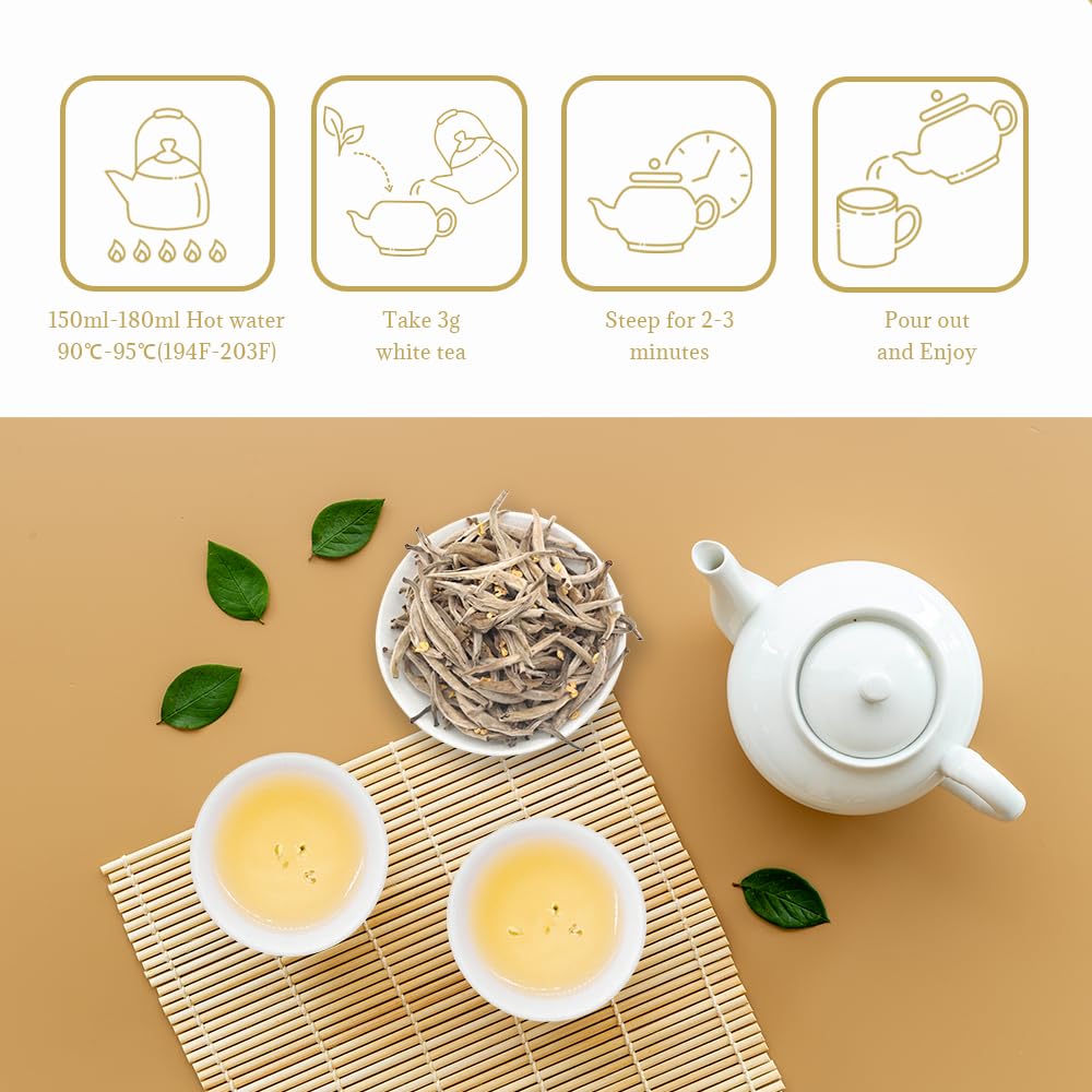 Osmanthus Aguja de Plata Té Blanco 50g