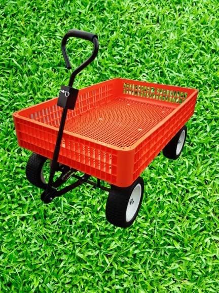 Miniatura 5 de HORSESHOE Round Horse Heavy Duty Max. Carga máxima de 1000 libras carro utilitario y remolque con bandeja de polietileno de 46 x 30 x 7.5 pulgadas,