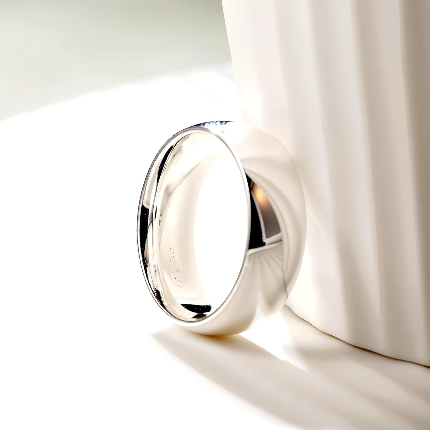 JINEAR 7mm 14K Gold Filled Rings for Women Dainty Sterling Silver Ring for Men Thin Gold Non Tarnish Stacking Stackable Statement Unisex Rings Comfort Fit Size 5 to 9 - Image 6