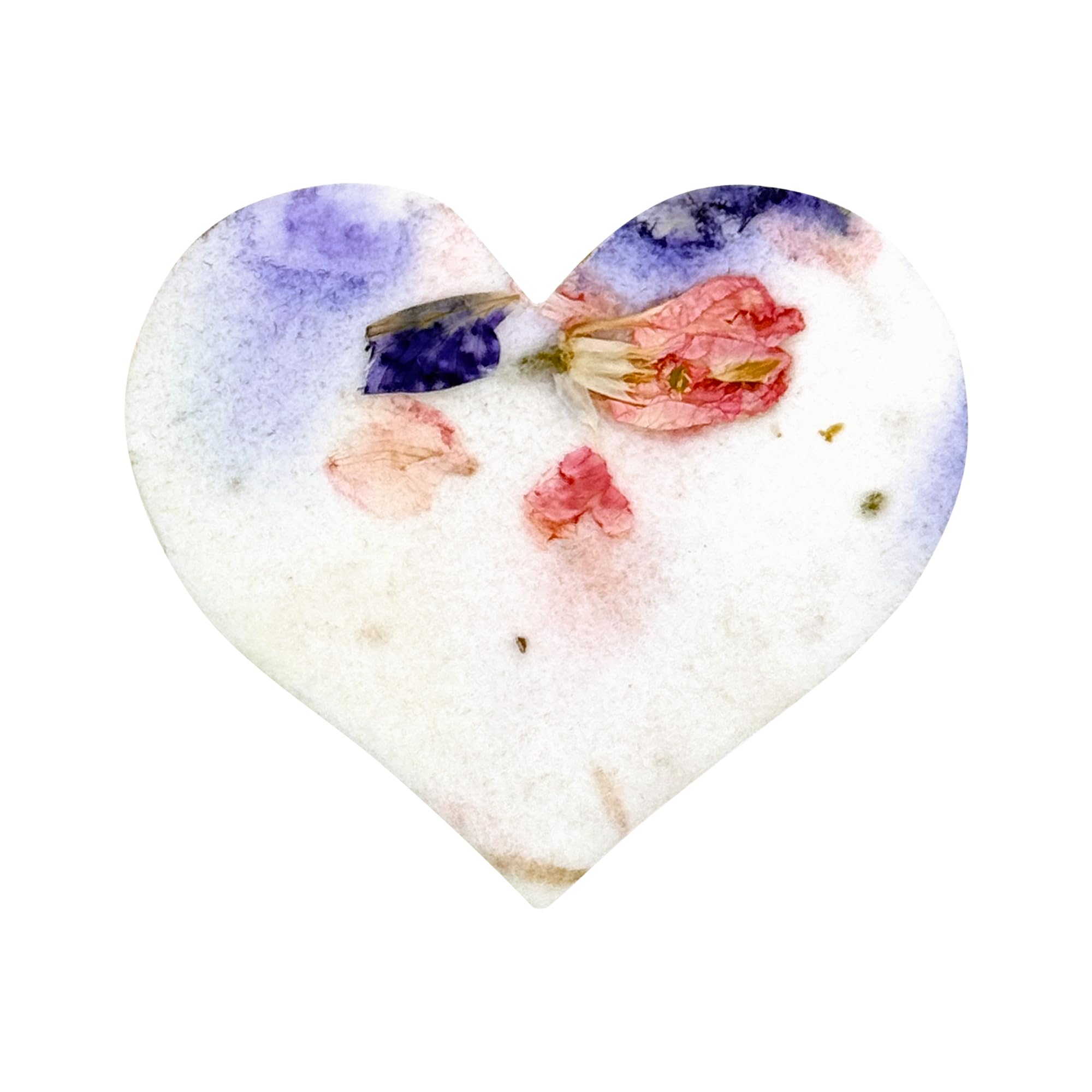 Seed Bloom 50pcs Small Pink & Purple Heart Seed Paper – Writable & Plantable Wildflower, Mom's Gift for Mother’s Day, Use for Wedding, Baby Shower, Heart Party Favors & Easter Decorations