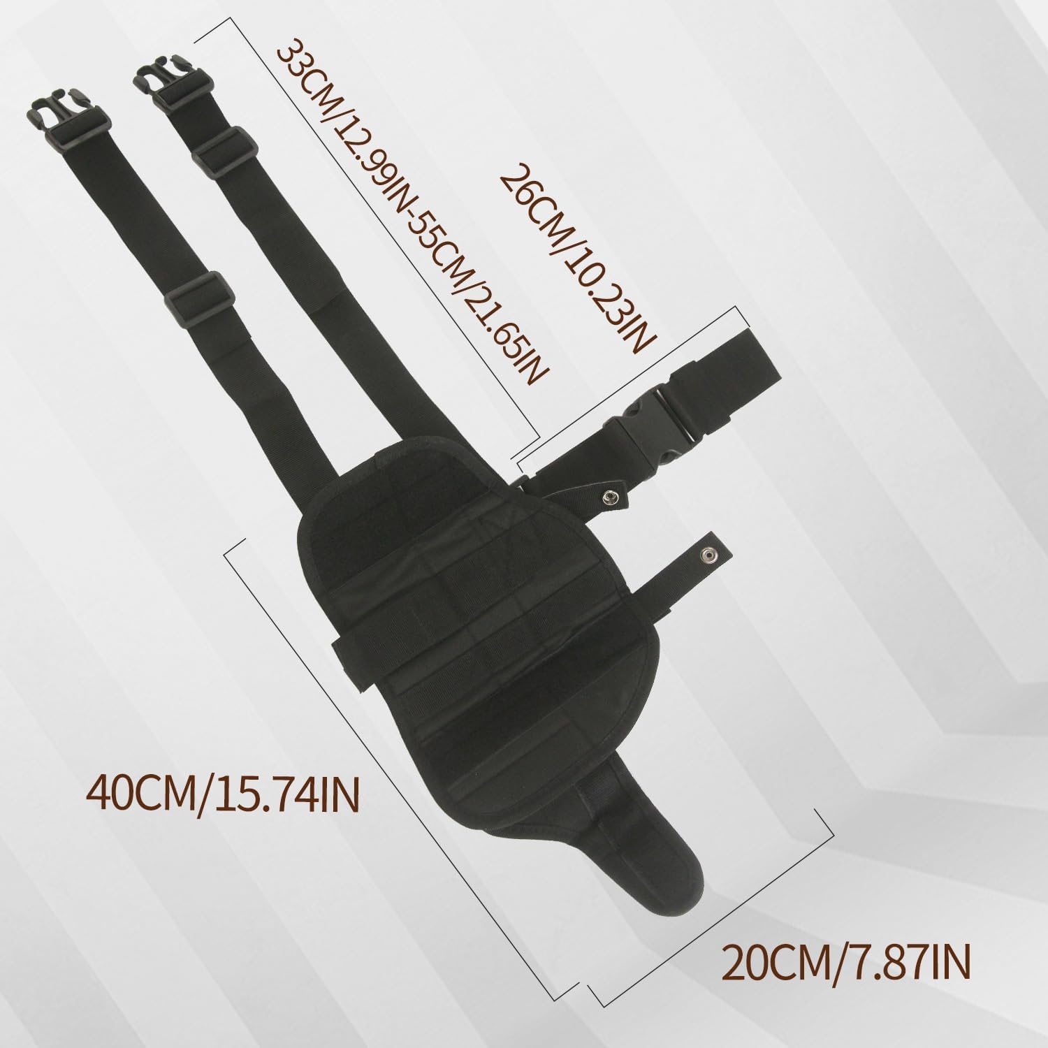 WALWAL Adjustable Tactical Leg Holster Compatible for Nerf Elite Series Gun, Drop Leg Holster(Black)