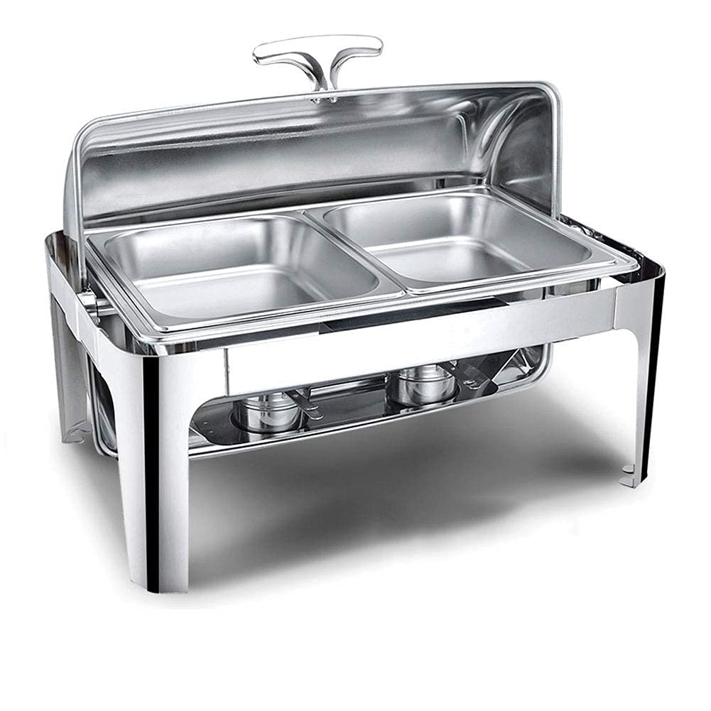 Scaldavivande per Feste E Buffet, Adatti per Mense, Hotel, Ristoranti Gourmet, Feste, per Mantenere Il Cibo Caldo, Riscaldamento Ad Alcol, capacità, B 9L