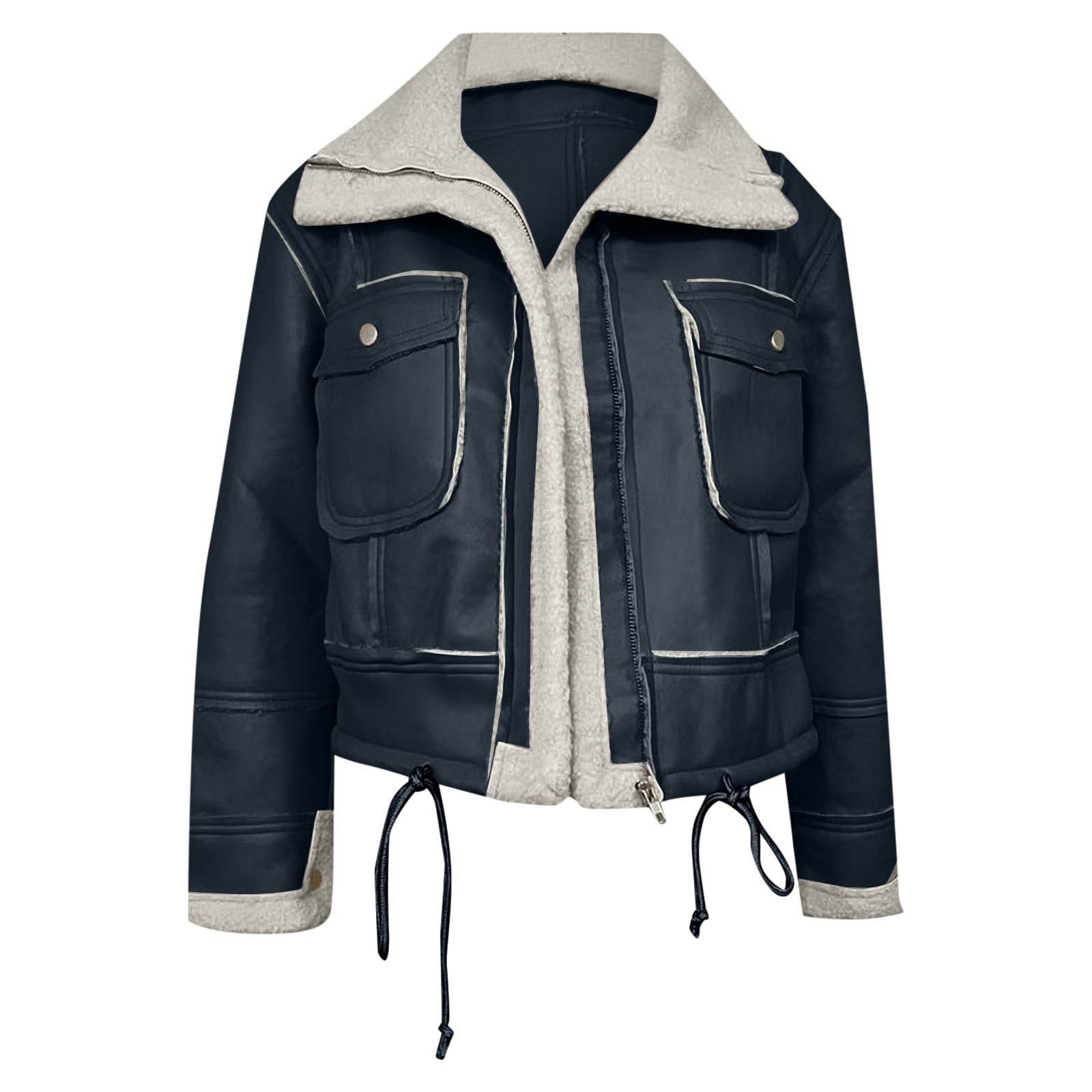 Chaqueta de Mujer Otoño Invierno Abrigo Largo Moda Casual Elegante Manga Larga Exterior Ligero Cálido Confort