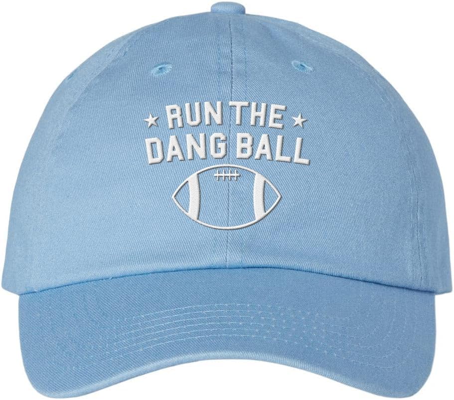 Run The Dang Ball Embroidered Baseball Cap Adjustable Cotton Dad Hat