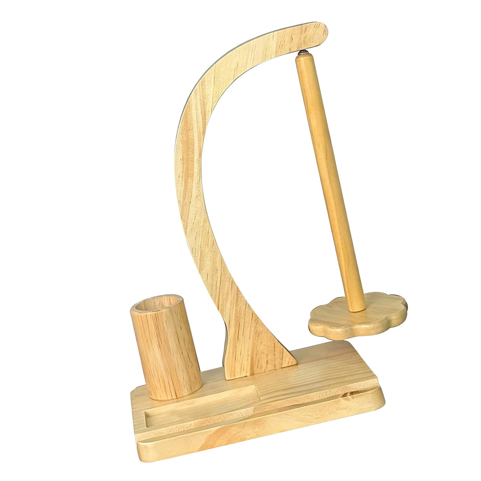 Ekoama Wood Magnetic Thread Holder Portable Designs for Crafting Sewing Knitting Strong Holds Multiple Spool Compatibility