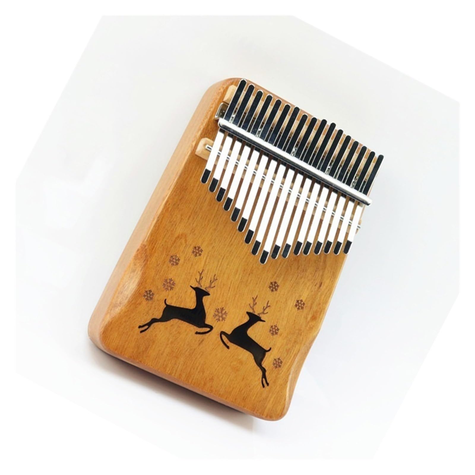Kalimba 17-tonowe pianino w kolorze drewna latającego jelenia. 17-tonowy instrument muzyczny dla początkujących kalimba
