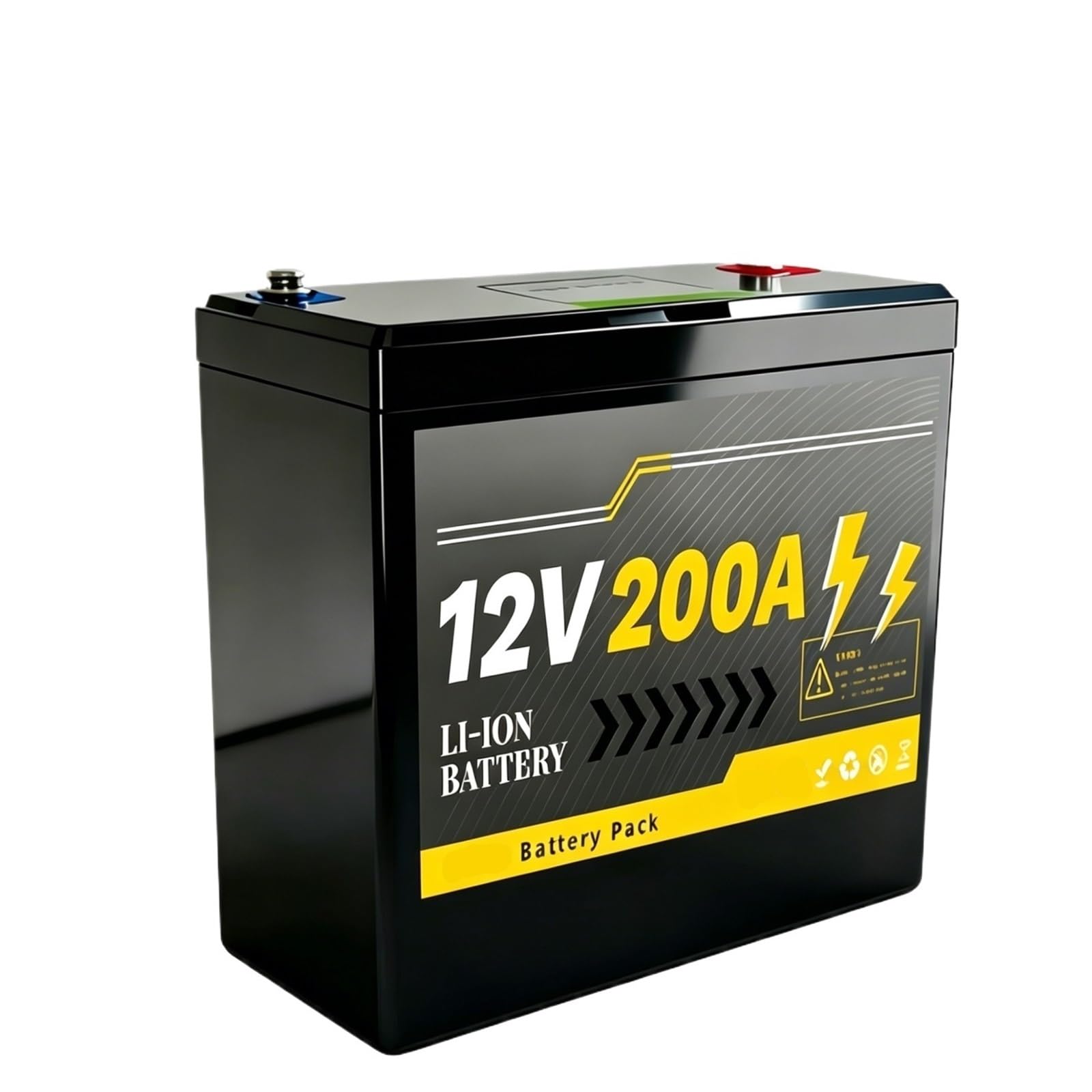 Batteria A Ciclo Profondo 12V 200Ah For Pannelli Solari, Camper | BMS intelligente integrato, oltre 8.000 cicli profondi, adatto for imbarcazioni marine e apparecchiature overlanding