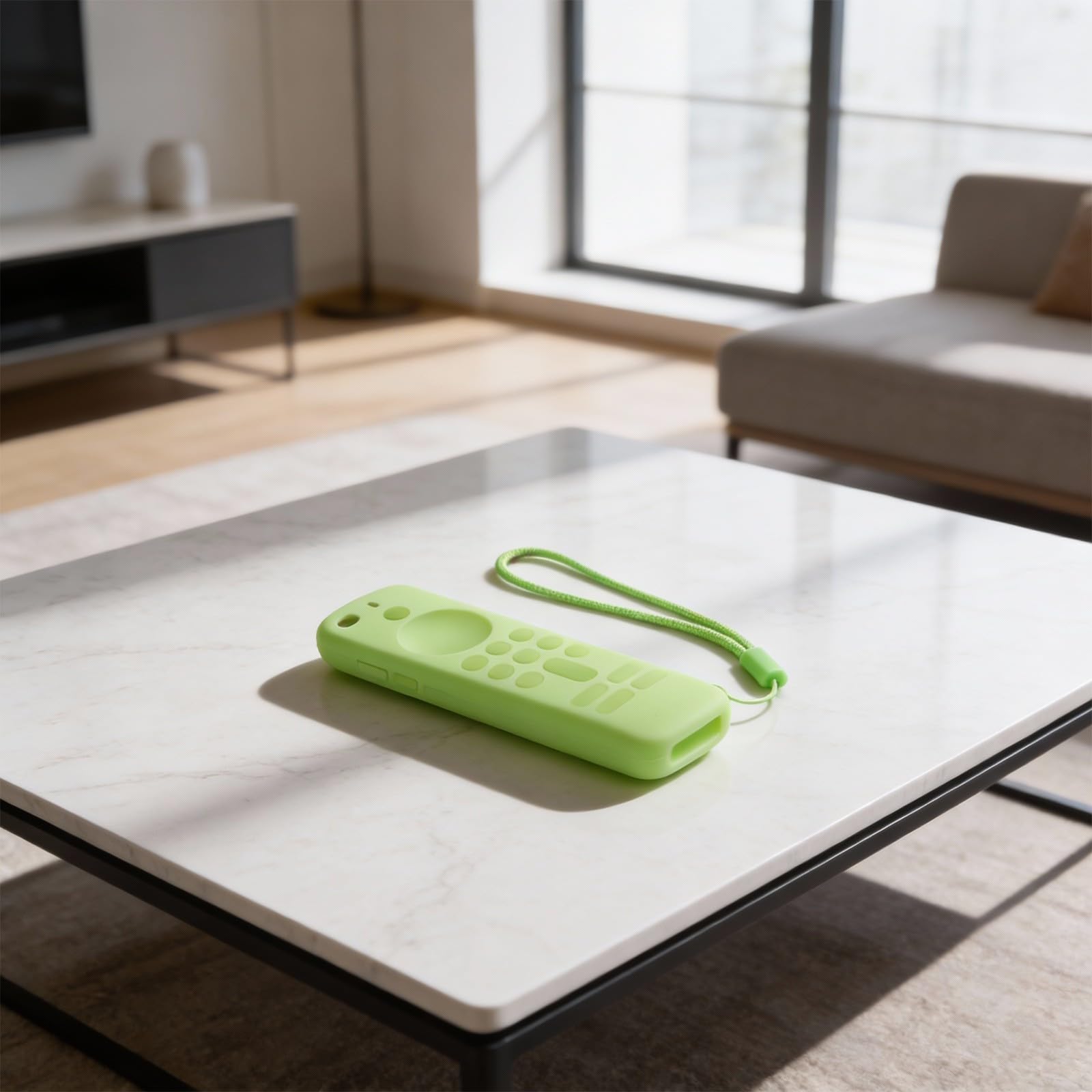 Cover in silicone di qualità per Fire Tv-Stick 4K, HD, modello più recente, resistente agli urti, testurizzato antiscivolo, vestibilità aderente, facile accesso ai pulsanti (verde di notte)