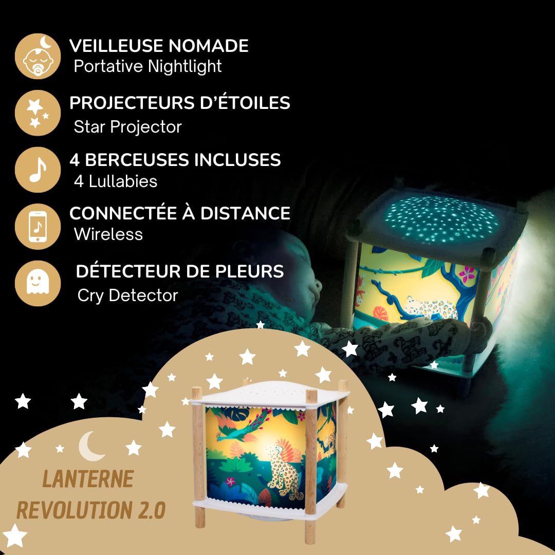 Trousselier 6041BL Lanterna ReVOLUTION Motivo Savana, Giallo