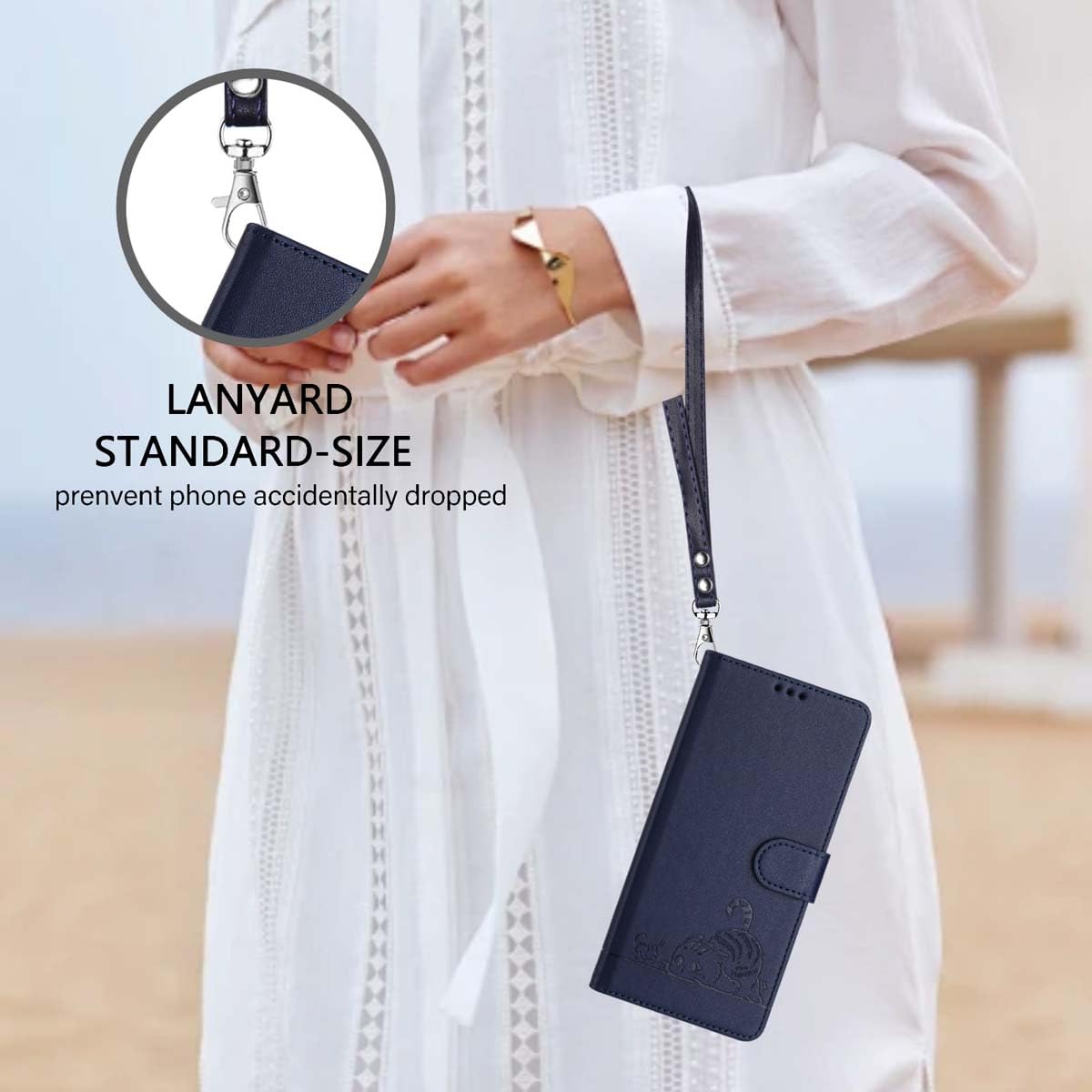 TEYYOS Cover Custodia Folio in Pelle per Oppo A40 4G/A40m