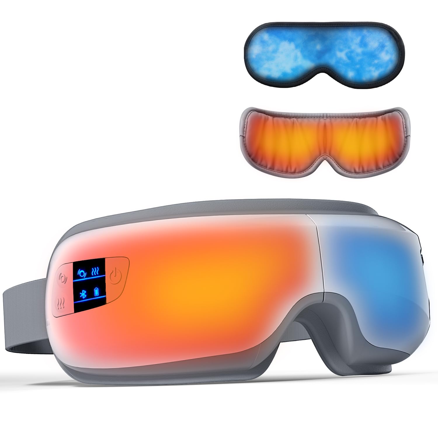 Eye Massager with Heat and Cooling Valentines Day Gifts for Women Men Heated Eye Mask Reduces Migraines Dry