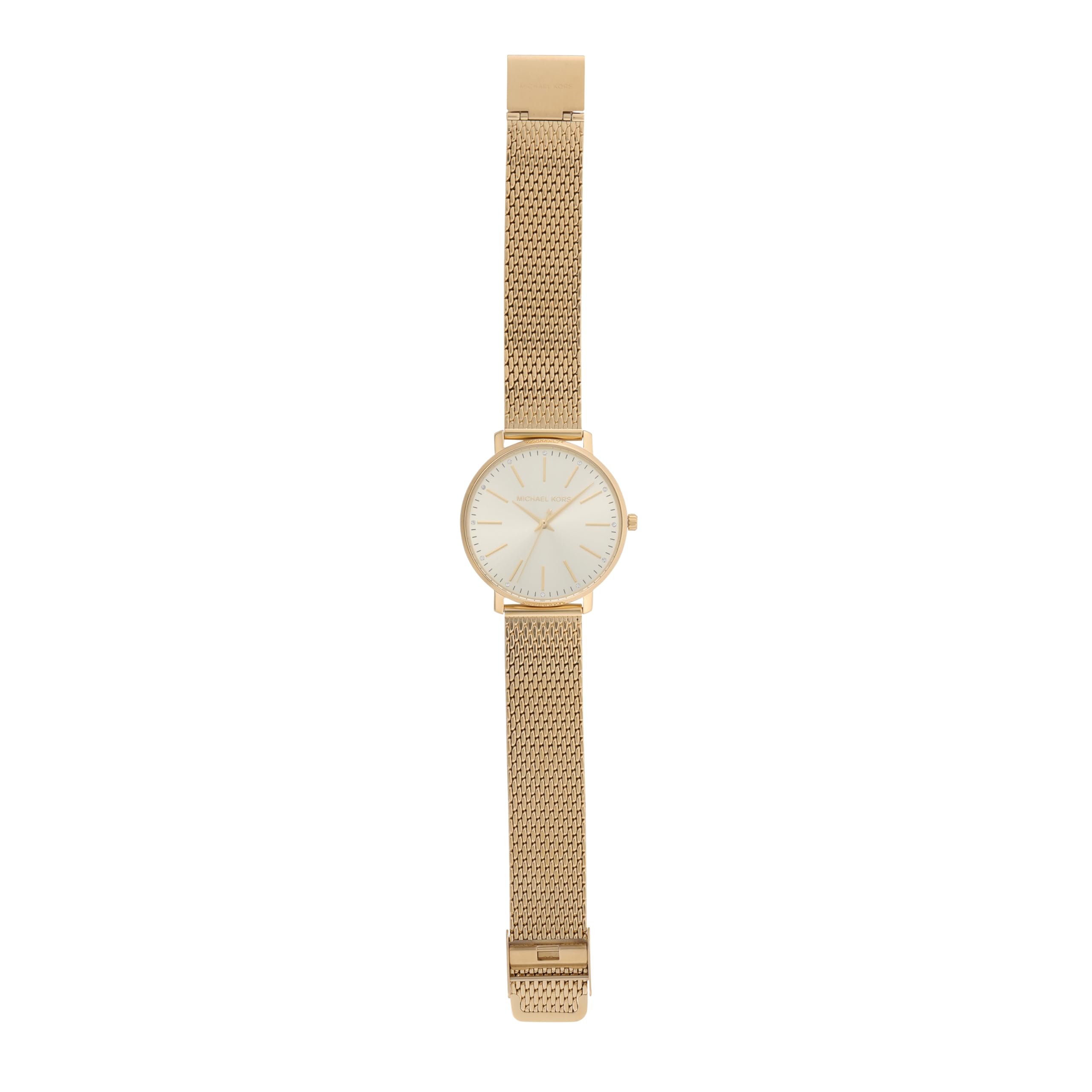 Michael Kors Damski Zegarek Pyper, kwarcowy z trójwskazówkowym mechanizmem, z paskiem ze stali nierdzewnej lub stopu metali