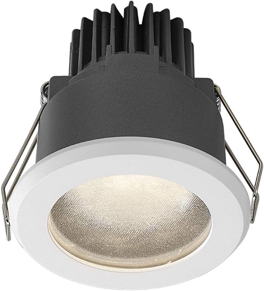 Spotlight，12W 24°Beam Angle Led Downlight Ip65 Seal Waterproof Led Downlight Household Bathroom Kitchen Lighting Spotlight Cri90 Rainproof Recessed Ceiling Panel Light Outdoor Lights/4000K
