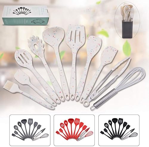 Miniatura 2 de Juego de utensilios de cocina, 1011 piezas de utensilios de cocina de silicona resistente al calor, juego de utensilios de cocina antiadherentes,