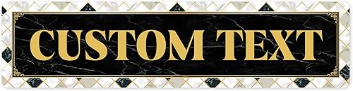 Miniatura 383 de Letrero Personalizado, Letrero de Calle Personalizado, 11 Colores de Fuente, 13 Estilos de Fuente, 4 Opciones de Agujeros, 22 Tamaños, 6x24 Madera