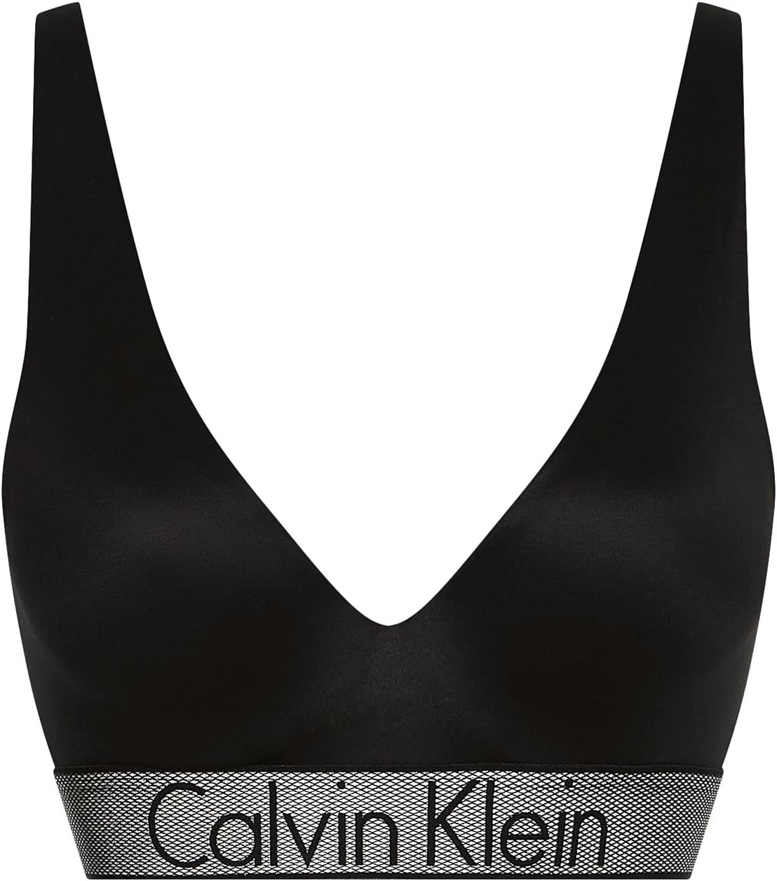 Calvin Klein Women's Plunge Push Bra, Black (Black 001), 75D (Size: 0D34)