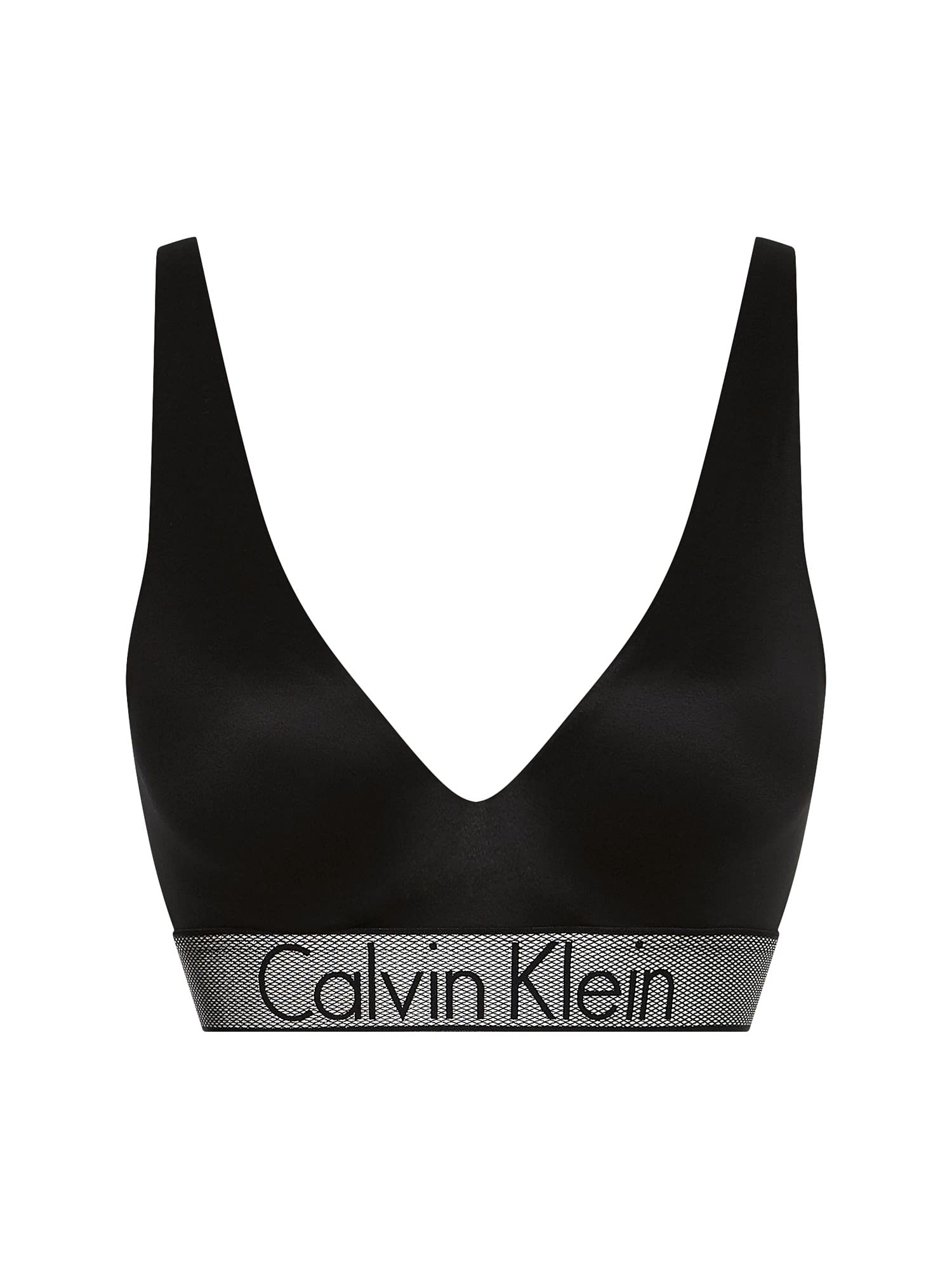 Calvin Klein Women's Plunge Push Bra, Black (Black 001), 75D (Size: 0D34)