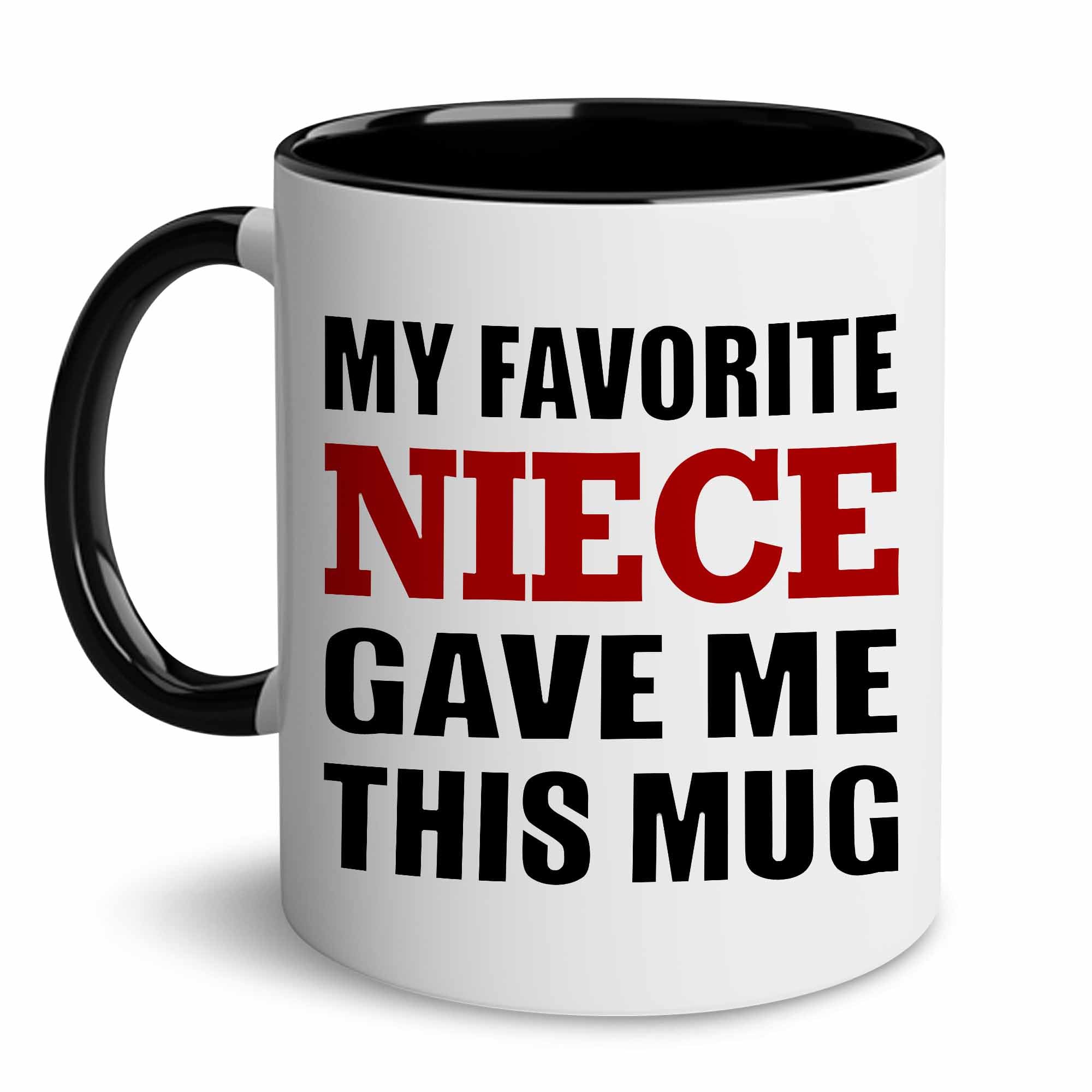 BSQUIELE Gift For Uncle Aunt - My Favorite Niece Gave Me This Mug - Birthday Gift For Aunts