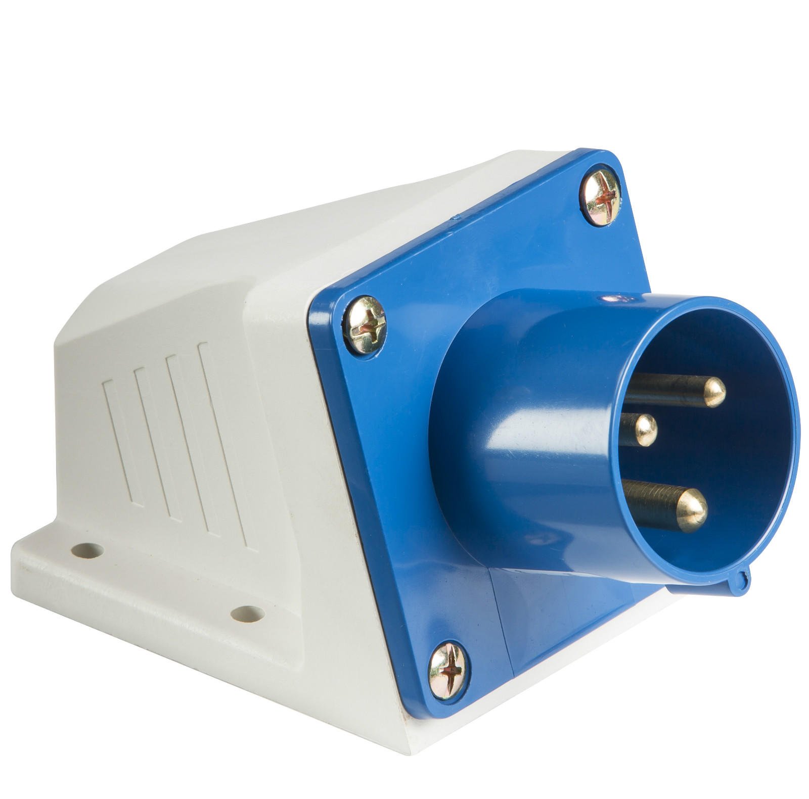 Blue 240V 16A 3Pin Blue Industrial Plug & Sockets Ip44 Camping, Caravan (16A Appliance Inlet) 8800200082309