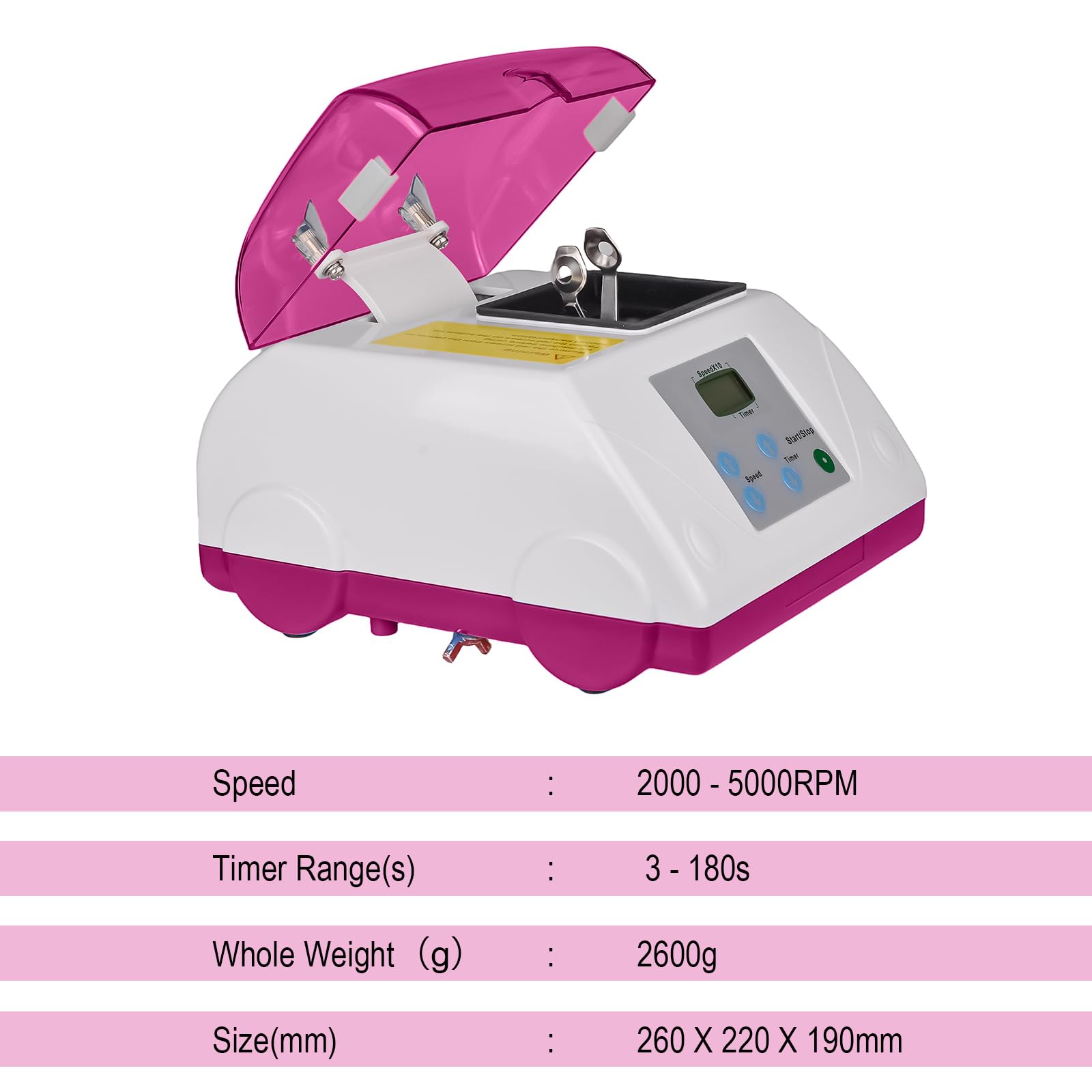 BONEW Lab Dental Digital High Speed Amalgamator Amalgamator Amalgam Kapselmischer G8 HL-AH Lila