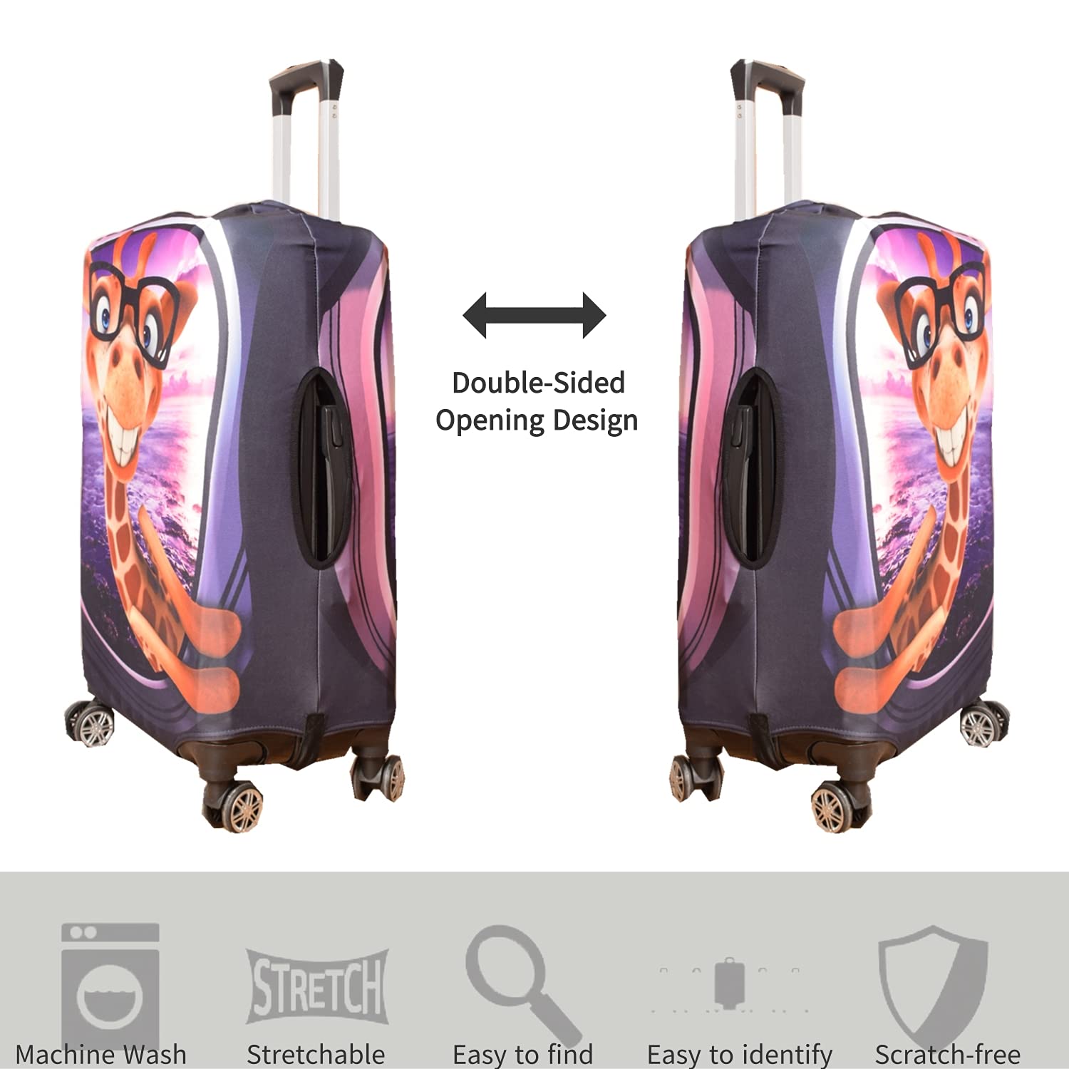 3D Print Design Reisen Koffer Schutz Trolley Case Cover 19"-32" Sleeve