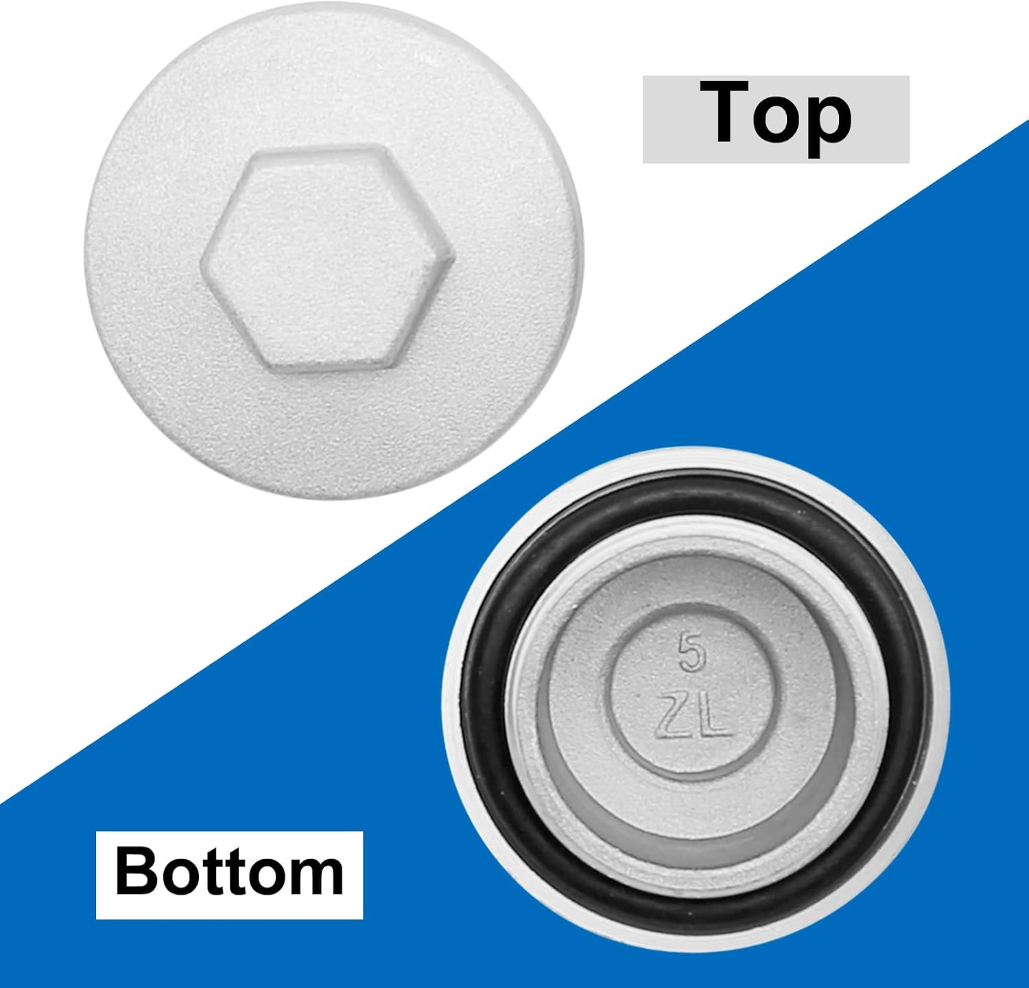 12361-300-000 Rear Differential Gear Case Oil Cap Replacement for Honda TRX 250 300 350 400 450 500 Gearbox Oil Cap Gear Case Filler Cap