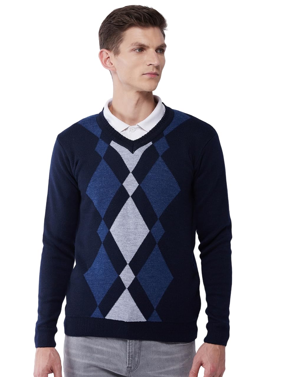Men's Winter Geometric Print Sweater - Warmth and Style for The Season||Winterwear||