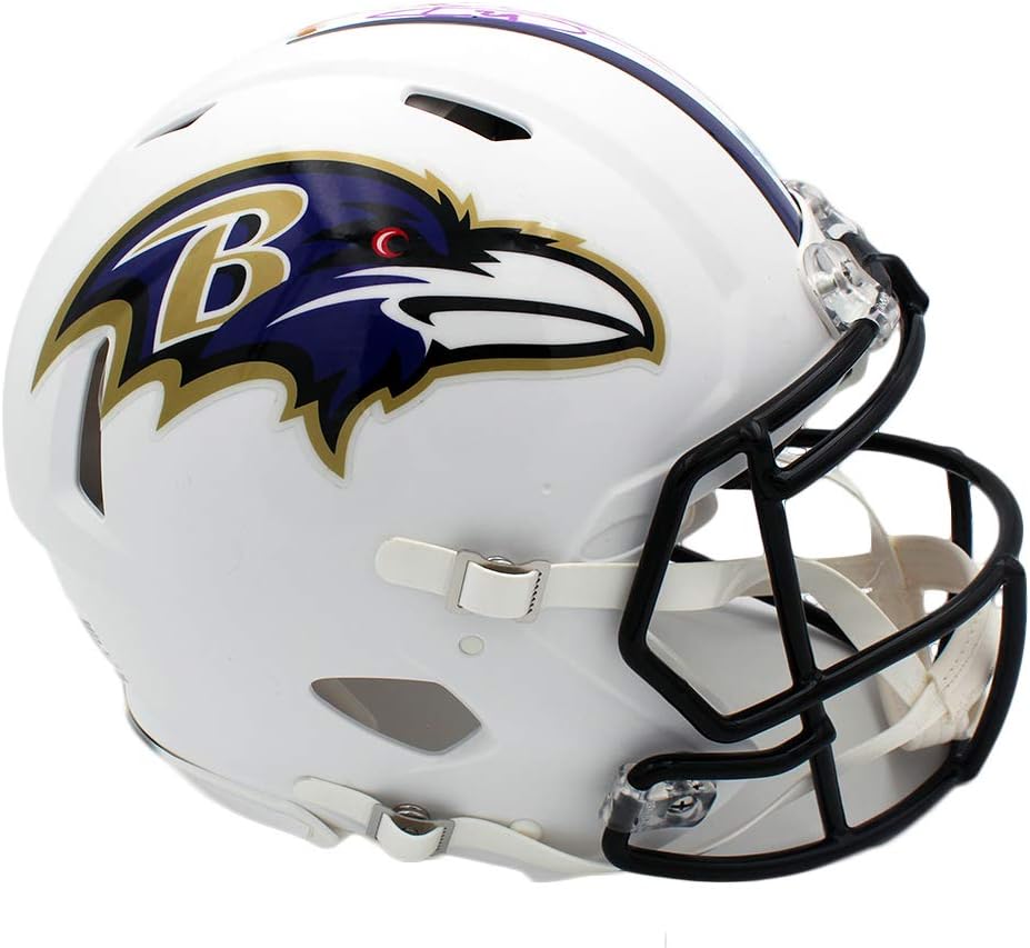 Earl Thomas Autographed/Signed Baltimore Ravens Speed Authentic White Matte NFL Helmet