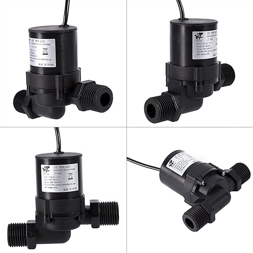 Miniatura 5 de Bomba de agua solar del motor sin cepillo de la bomba de circulación de la agua caliente de DC 6V 12V 1000LH