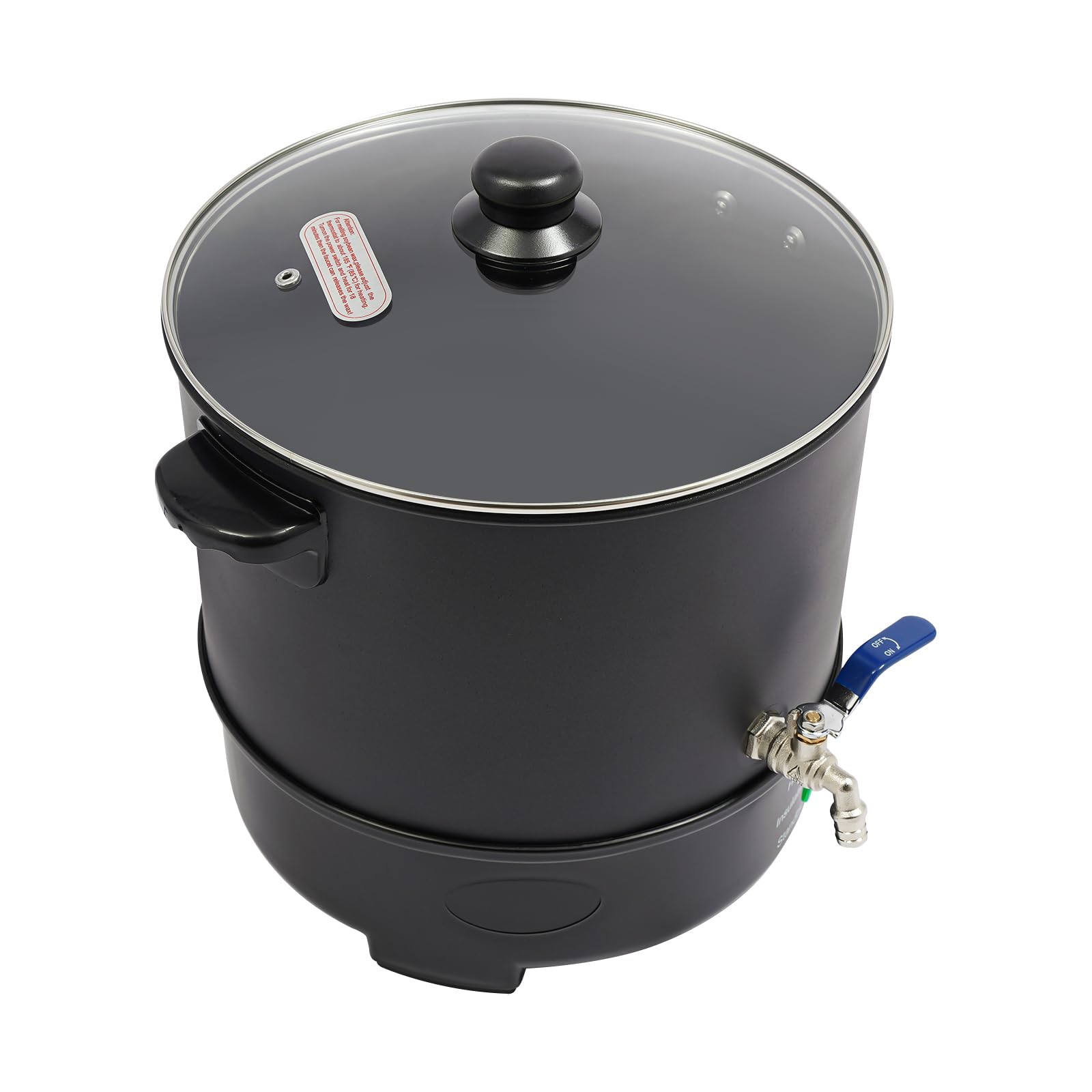 XUEMANSHOP Elektryczny garnek do topienia wosku, 1000 W, 10 l, szybkie podgrzewanie, regulowana temperatura 50-100°C, do wosku parafinowego, wosku kokosowego