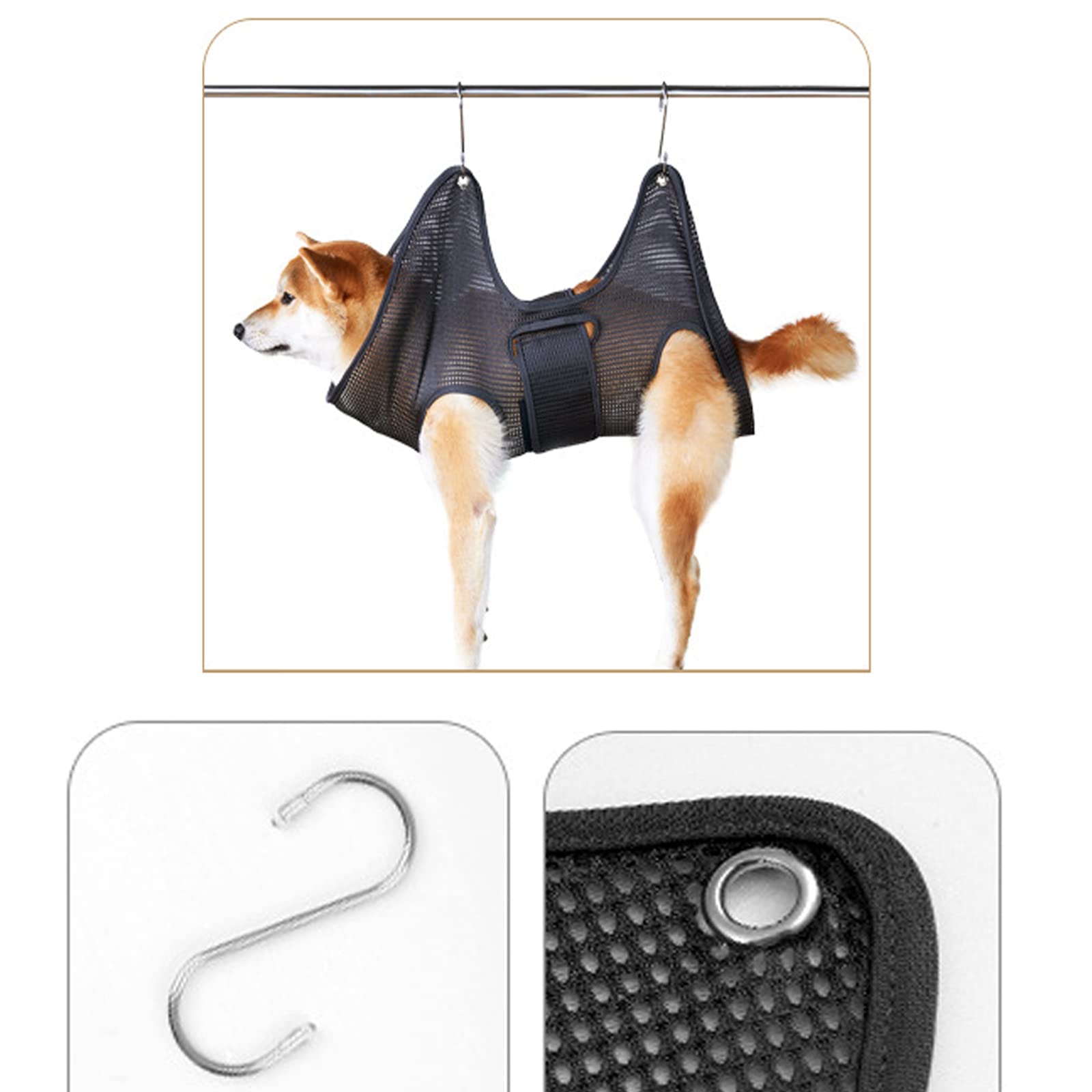 Amazon | 犬用グルーミングスリング犬 爪切りトリミングハンモック猫