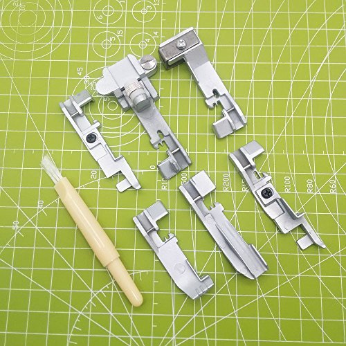 Set 6 piezas de prensatelas para overlock y remalladora miniatura 3
