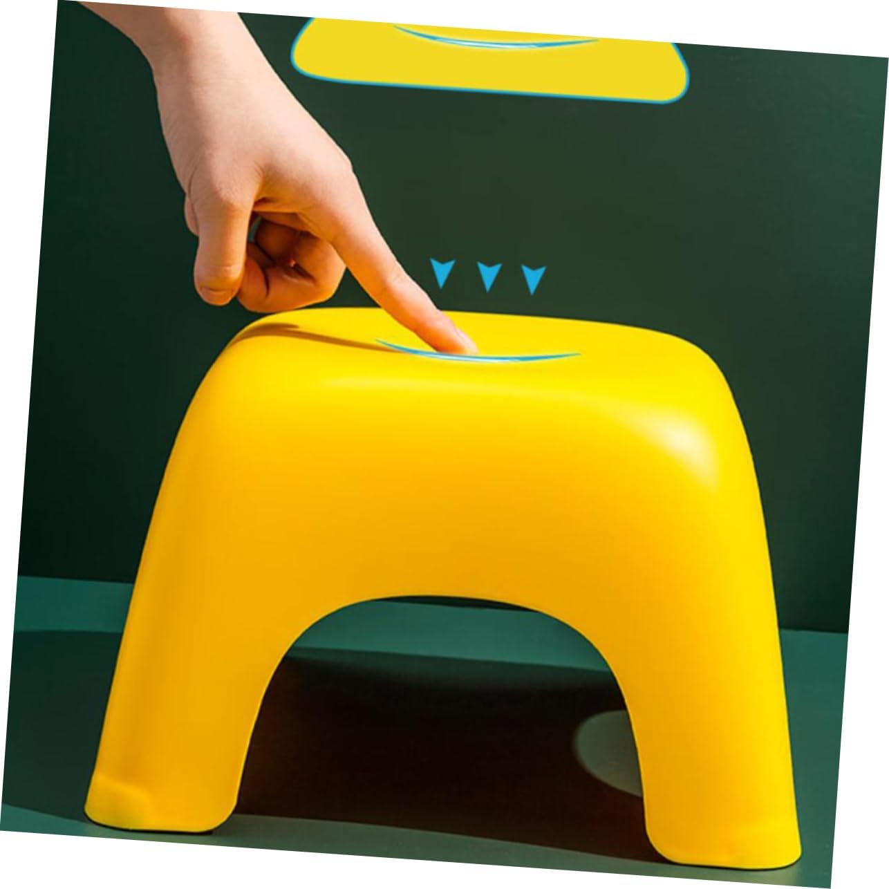 Amosfun Step Stool Thickened Plastic Non Slip Footstool for Small Lightweight Stool for Bathroom Bedroom Living Room Bearing