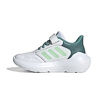 adidas Unisex – Bambini TENSAUR Run 3.0 Shoes Children, Ftwr White, Semi Green Sparkreloved Teal, 33 EU