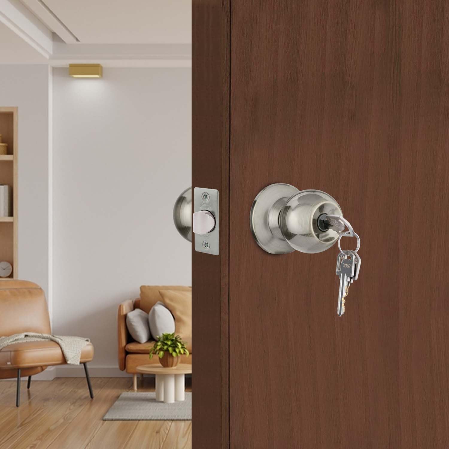 Godrej Cylindrical Lock | Classic Range | Keyed | 6cm (60mm) Backset | Antique Brass Finish | for Internal Wooden Door | Left/Right Handed & Inside/Outside Opening (B00NELW4C4) Amazon Price History, Amazon Price Tracker