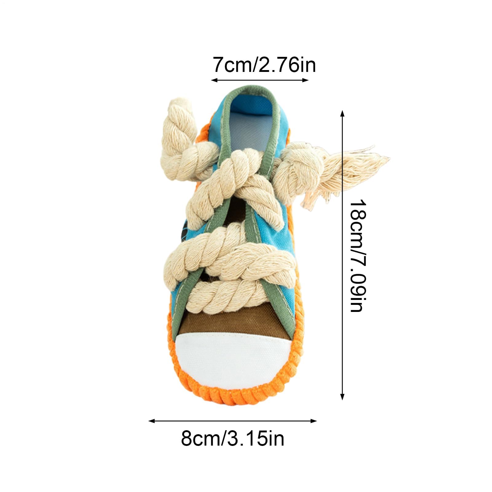 Juguetes de cuerda para perros, mordedor interactivo con forma de zapato, juguete masticable para mascotas para entrenamiento y recompensas para razas pequeñas, medianas y grandes, en interiores y