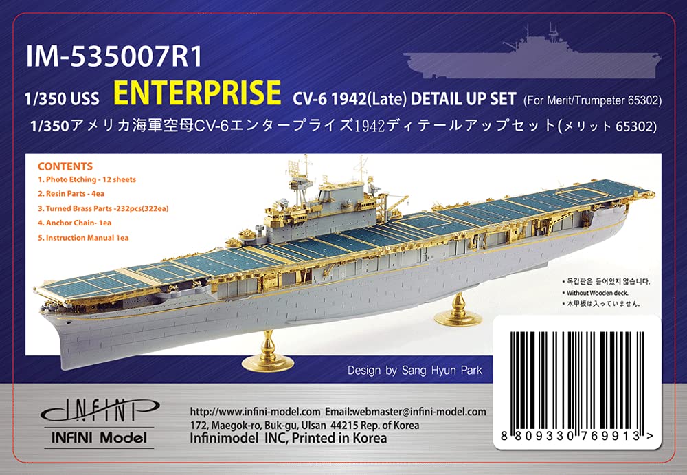 Amazon.com: Infini model IM-535007R1 1/350 USS Enterprise CV-6