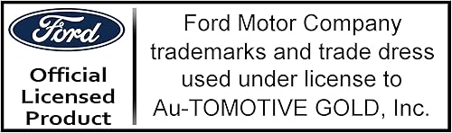 Au-TOMOTIVE GOLD Llavero de piel con forma de lágrima para Ford Mustang GT