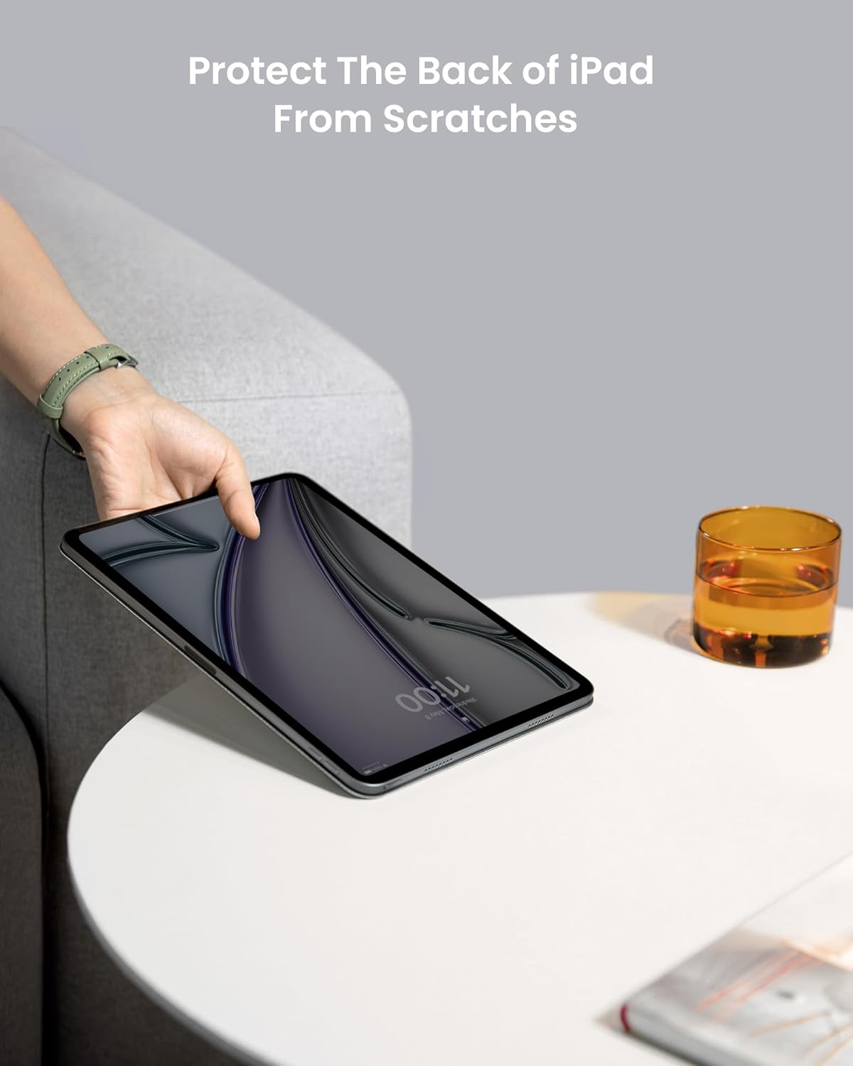 tomtoc iPad Air Detachable Folio Case for 2025 New 11 Inch iPad Air M3&M2, Separable Slim Protective Panel & 4-Modes with Ultra-Light Fiberglass Material, Support Apple Pencil Pro & Auto Wake/Sleep