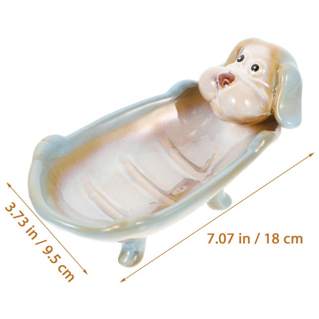 Portasapone in Ceramica per Bagno, Forma Animale Decorativa