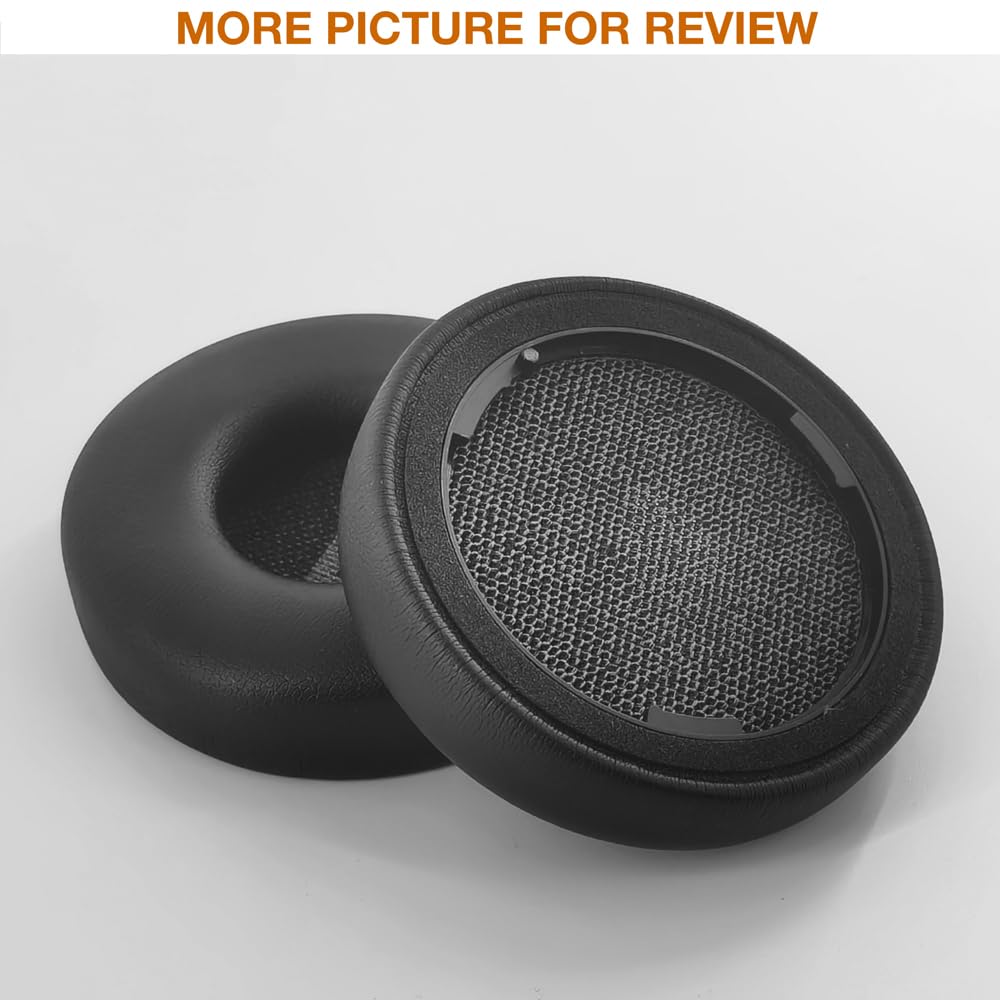 Zamienniki nauszników do słuchawek beyerdynamic AVENTHO 100, poduszki do uszu z miękką skórą proteinową, pianka z pamięcią kształtu - czarne