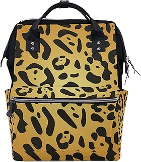 Stampa Leopardata Borsa per Pannolini Zaino Grande Capacità Borsa Mamma per Viaggia All'aperto