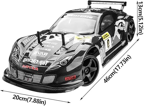 Miniatura 6 de Coche de carreras RC Drift de 70 KMH de alta velocidad con control remoto para niños y adultos, escala 110 GT vehículos RC Drift Car Super Fast RC