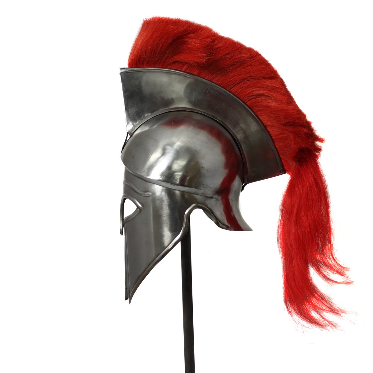 NauticalMart Antique Replica Corinthian Red Plume Armor Helmet