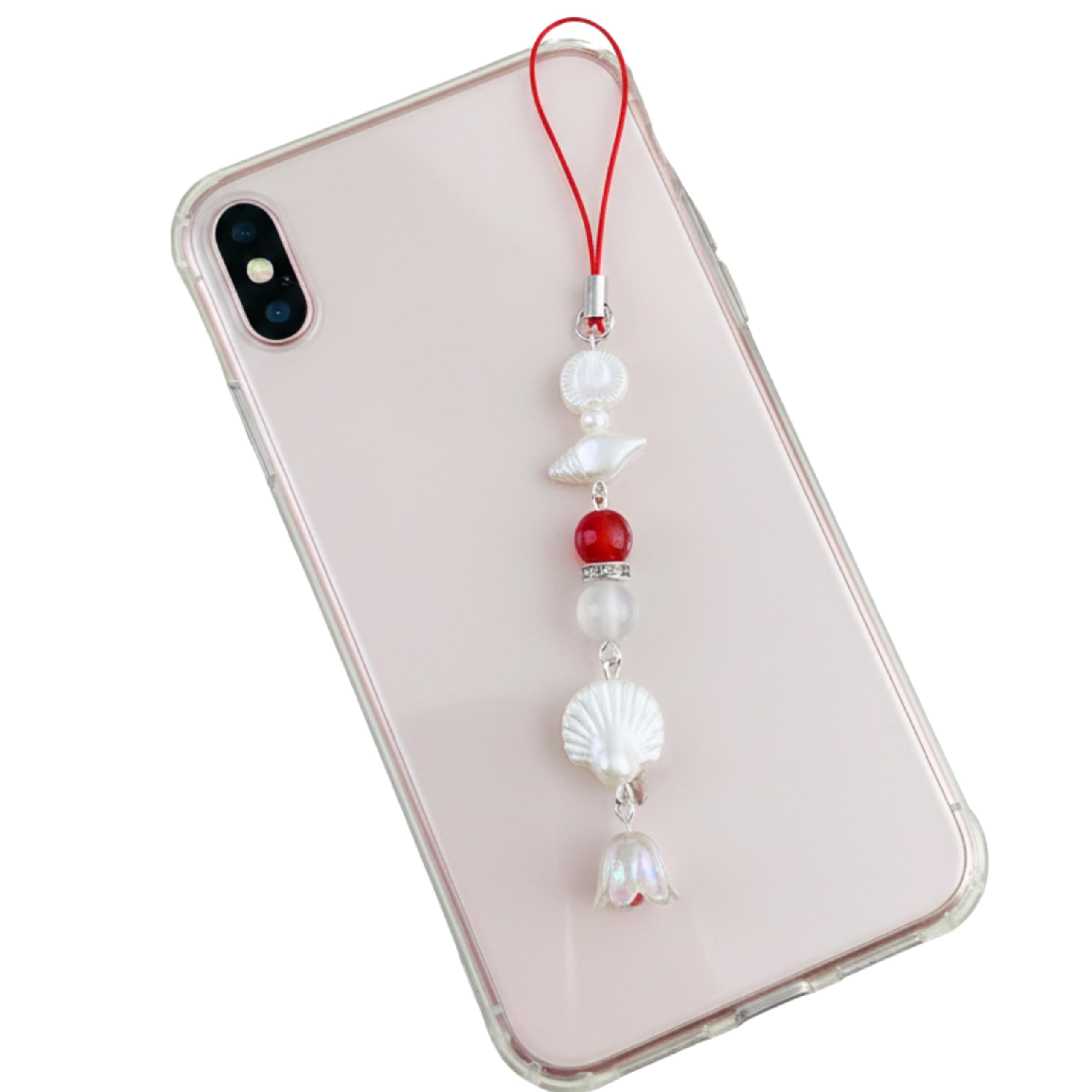 SNOWY SHOP Korean Silver Bow Phone Charm – Cute Heart & Starfish Pendant | Aesthetic Korean Mobile Chain, Bag Hanging & Keychain Jewelry for Girls & Women-image-42