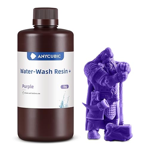 Vista 44 de ANYCUBIC Resina de impresora 3D 2.0 mejorada lavable al agua, resina 3D de alta precisión de 405 nm, resina de fotopolímero de baja contracción