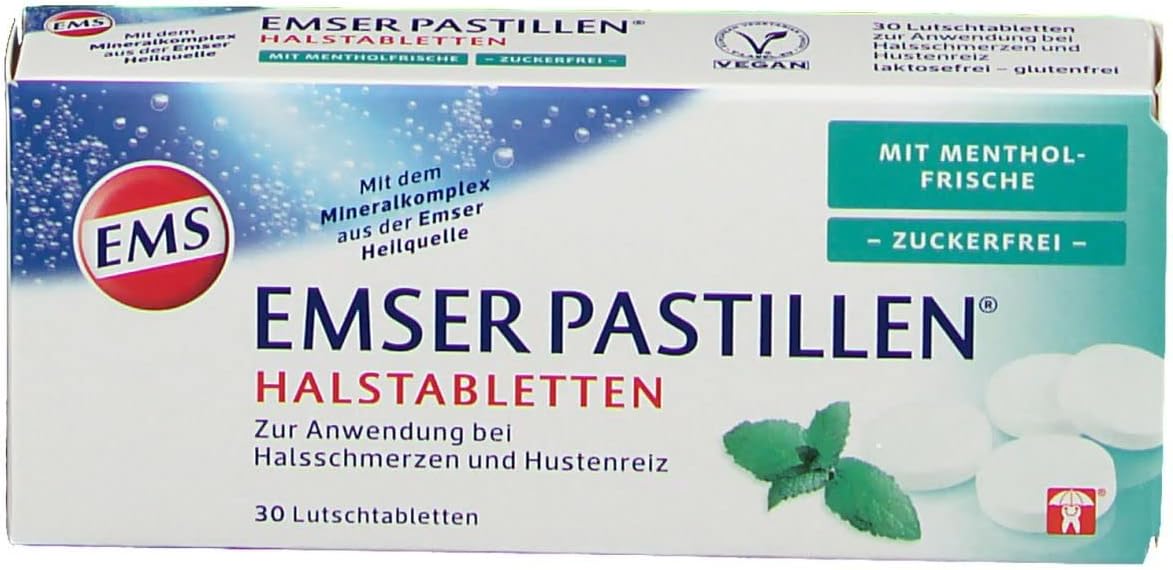Emser Pastillen Halstabletten (Cough Drops) Without Menthol