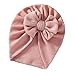 Yili Maizi Baby Turban Bow Hat Infant Headband Nursery Beanie Headwrap Soft Stretchy Cap Newborn