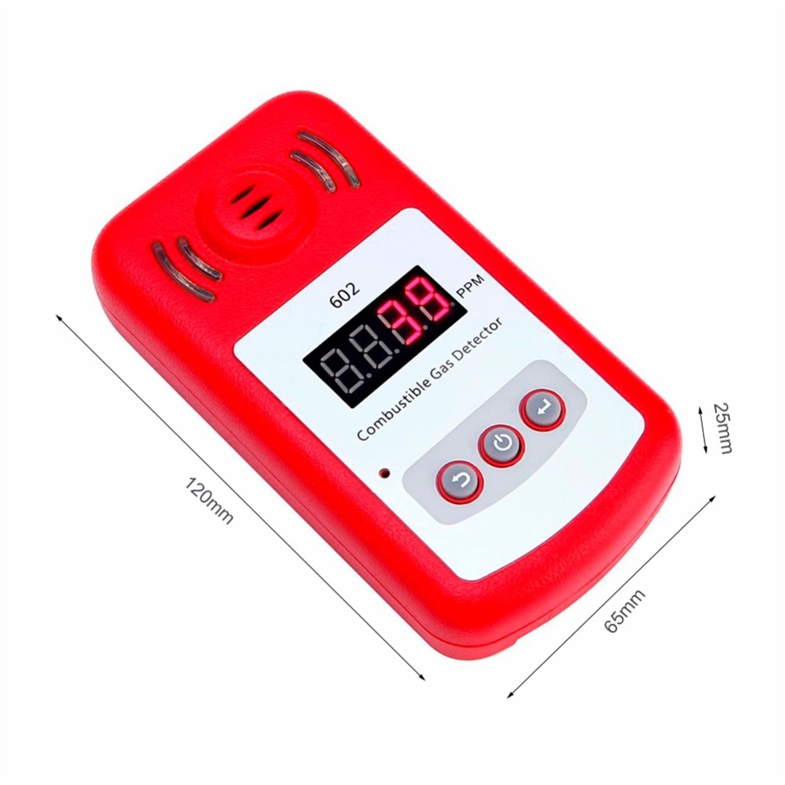 Monitor de Calidad del Aire Profesional Venga al analizador de Detector de Gas de Gas portátil con un analizador de Gases de Gas con un Detector de Fugas de Gas de Sonido y Alarma de Sonido